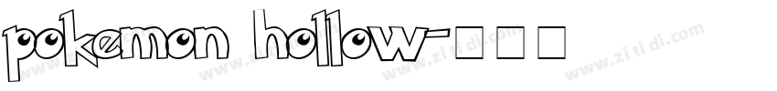 pokemon hollow字体转换